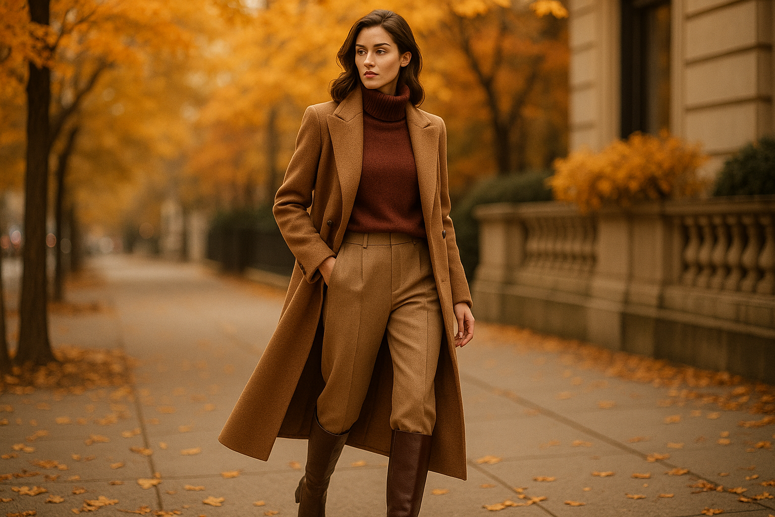 another image similar to the last, women's high fashion lifestyle image for the fall