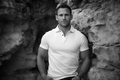 Men’s Black Cotton Polo Shirt – Designer Casual Wear