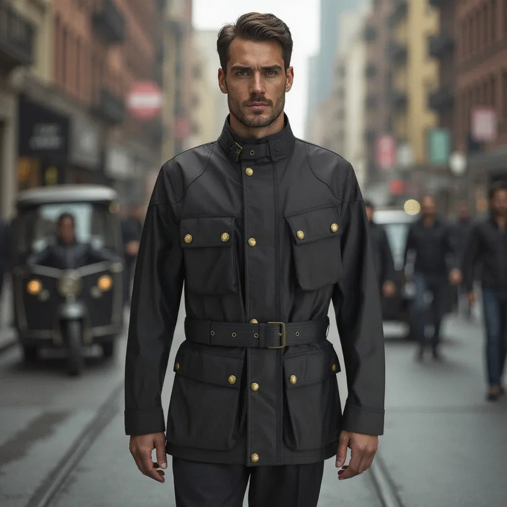 Man Wearing Belstaff™ Jacket from heritage collection