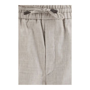 Brioni Gray Linen Casual Pants