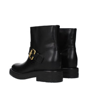 Chloé Black Leather Ankle Boots