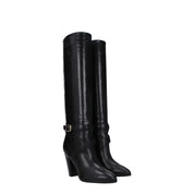 Celine Black Leather Boots