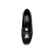 Valentino Garavani Black Leather Slip-On Loafers