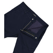 Balmain Blue Cotton Casual Pants