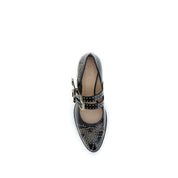 Chloé Black Calf Leather Bos Taurus Ballet Flats
