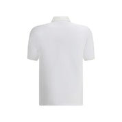 Brunello Cucinelli White Cotton Polo Shirt