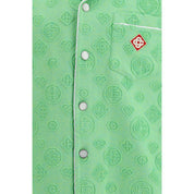 Casablanca Bicolor Cotton Shortsleeve Shirt