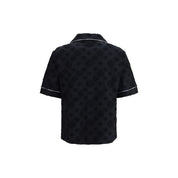 Casablanca Black Cotton Shortsleeve Shirt