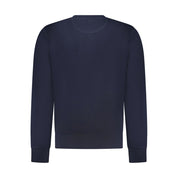 North Sails Blue Cotton Men Sweatshirt