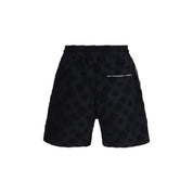 Casablanca Black Cotton Bermuda Shorts