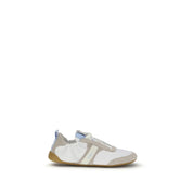 Chloé White Calf Leather Bos Taurus Athletic Sneakers