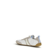 Chloé White Calf Leather Bos Taurus Athletic Sneakers