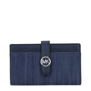 Michael Kors Blue Fabric Wallet