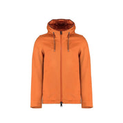 Herno Orange Cashmere Full-Length Jacket