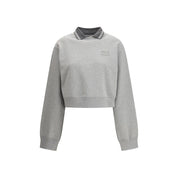 Miu Miu Gray Cotton Sweatshirt