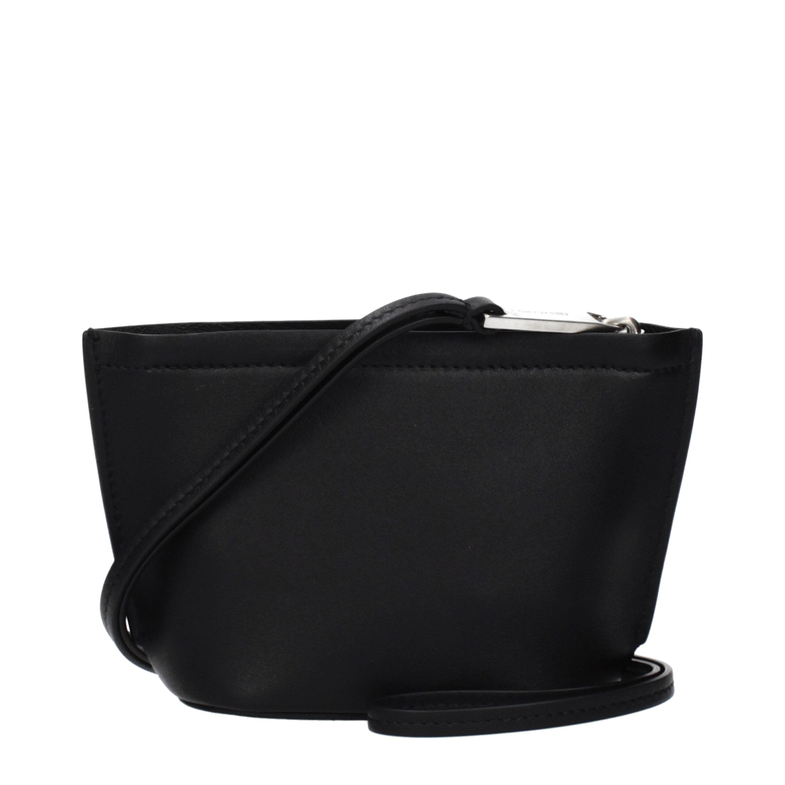 Salvatore Ferragamo Black Leather Clutch Bag
