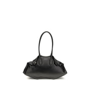 Alexander McQueen Black Calf Leather Bos Taurus Shoulder Bag