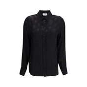 Alexander McQueen Black Viscose Pattern Shirt