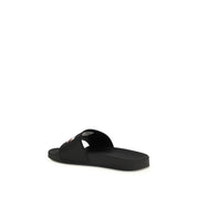Balenciaga Black Rubber Slippers