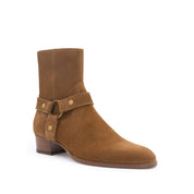 Saint Laurent Brown Calfskin Ankle Boots