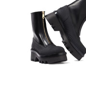 Chloé Black Calfskin Lace-Up Boots