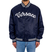 Versace Blue Nylon Bomber