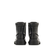Salvatore Ferragamo Black Calfskin Lace-Up Boots