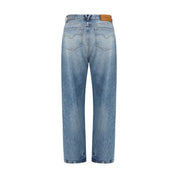 Versace Blue Cotton Jeans Denim