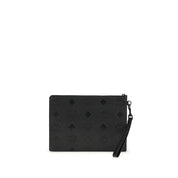 MCM Black Calf Leather Bos Taurus Clutch Bag