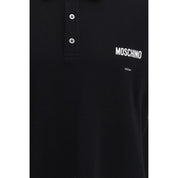 Moschino Black Cotton Polo Shirt