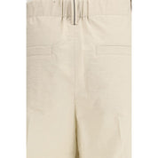Brunello Cucinelli Beige Cotton Casual Pants