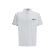 Moschino White Cotton Polo Shirt