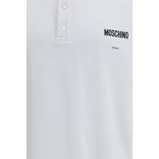 Moschino White Cotton Polo Shirt
