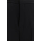 Balenciaga Black Cotton Dress Pants