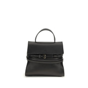 Moschino Black Calf Leather Bos Taurus Handbag
