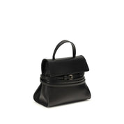 Moschino Black Calf Leather Bos Taurus Handbag
