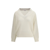 Brunello Cucinelli Beige Cashmere Sweater