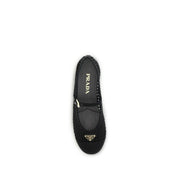 Prada Black Cotton Ballet Flats