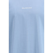 Balenciaga Blue Cotton T-Shirt