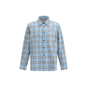 Diesel Blue Cotton Pattern Shirt