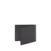 Ferragamo Black Calf Leather Bos Taurus Wallet
