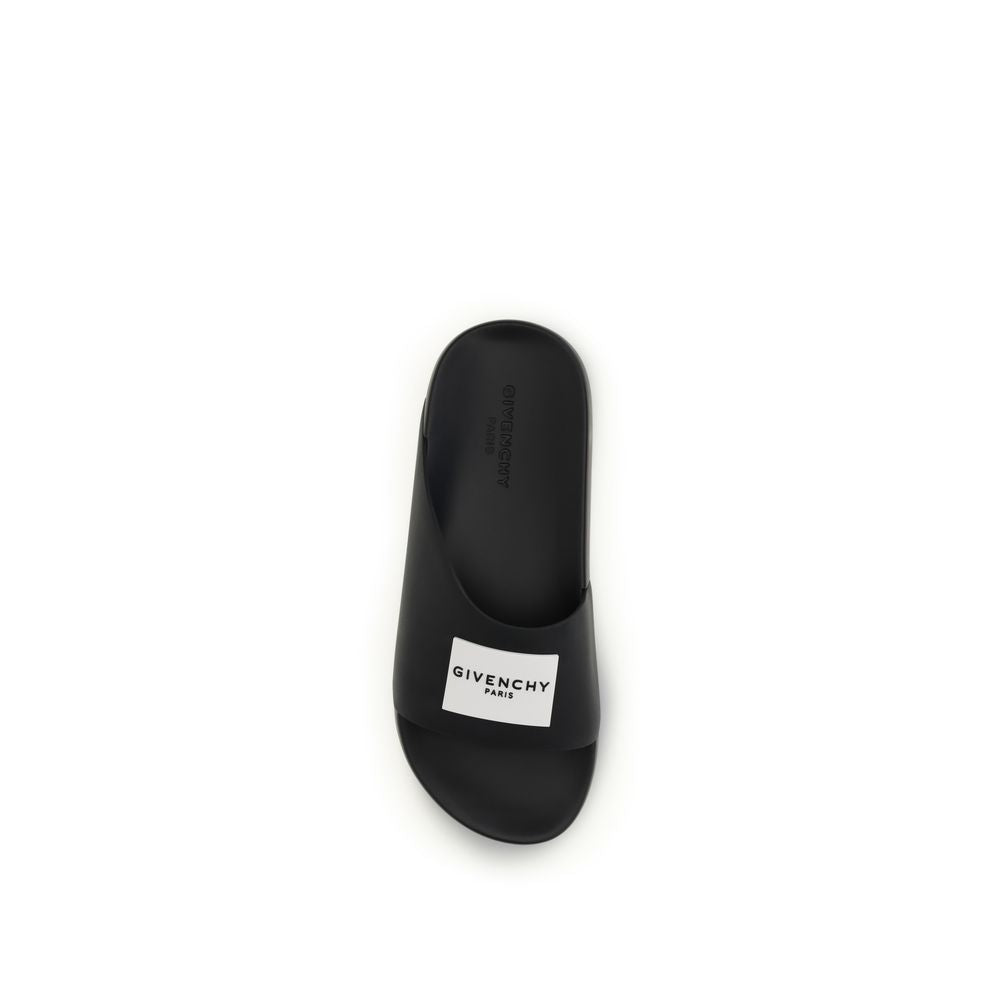 Givenchy Black Rubber Sandals