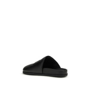 Givenchy Black Calf Leather Bos Taurus Mules