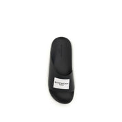 Givenchy Black Rubber Slippers