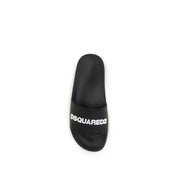 Dsquared² Black Rubber Sandals