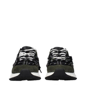 Versace Gray Leather Sneakers