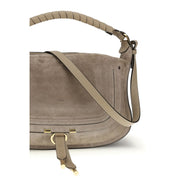 Chloé Beige Calf Leather Bos Taurus Shoulder Bag