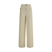 Gucci Beige Cotton Casual Pants