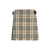 Burberry Multicolor Wool Mini Skirt