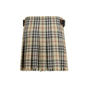 Burberry Multicolor Wool Mini Skirt